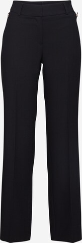 COMMA Regular Trousers with creases in Black: front
