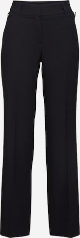 COMMA Regular Pleated Pants in Black: front