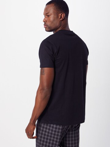 Tricou 'Check Panel' de la Urban Classics pe negru: spate