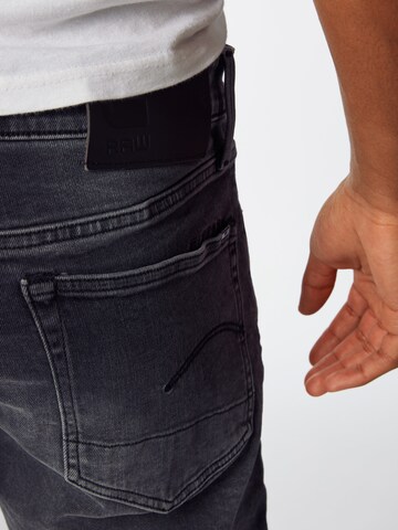 G-STAR Regular Jeans '3301 Straight' in Zwart
