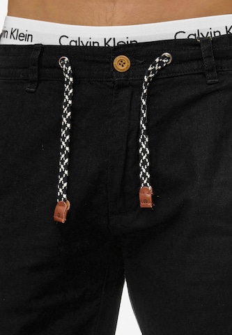 Regular Pantalon 'Veneto' INDICODE JEANS en noir