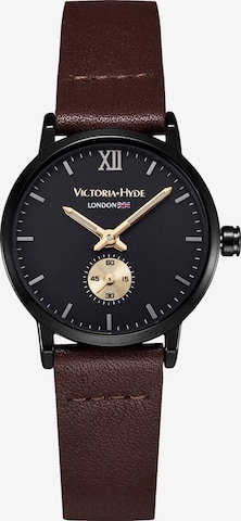 Victoria Hyde Analoog horloge 'London Eyes' in Bruin: voorkant