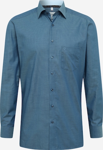 Coupe regular Chemise OLYMP en bleu : devant