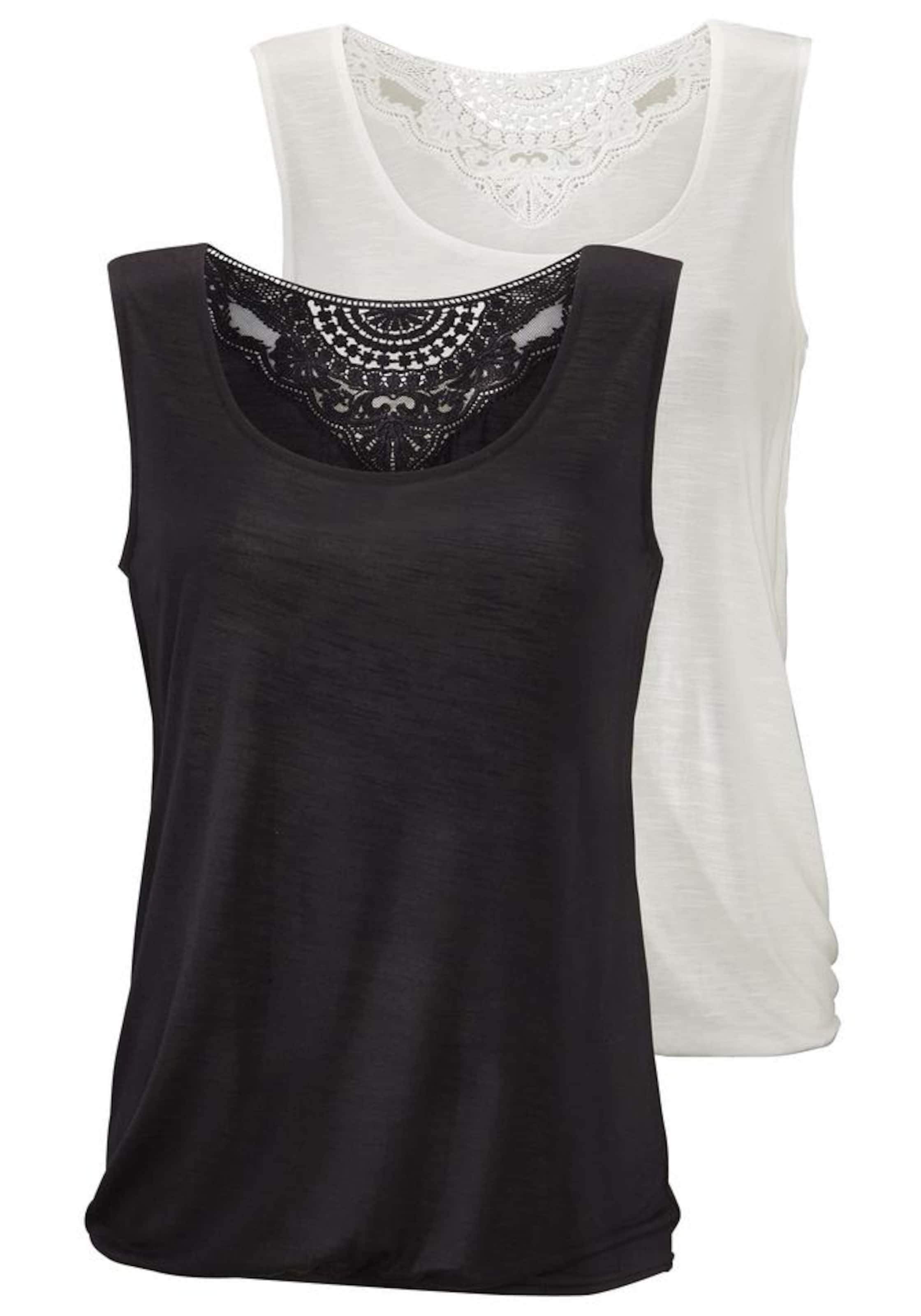 BEACH TIME - Top en negro: frente