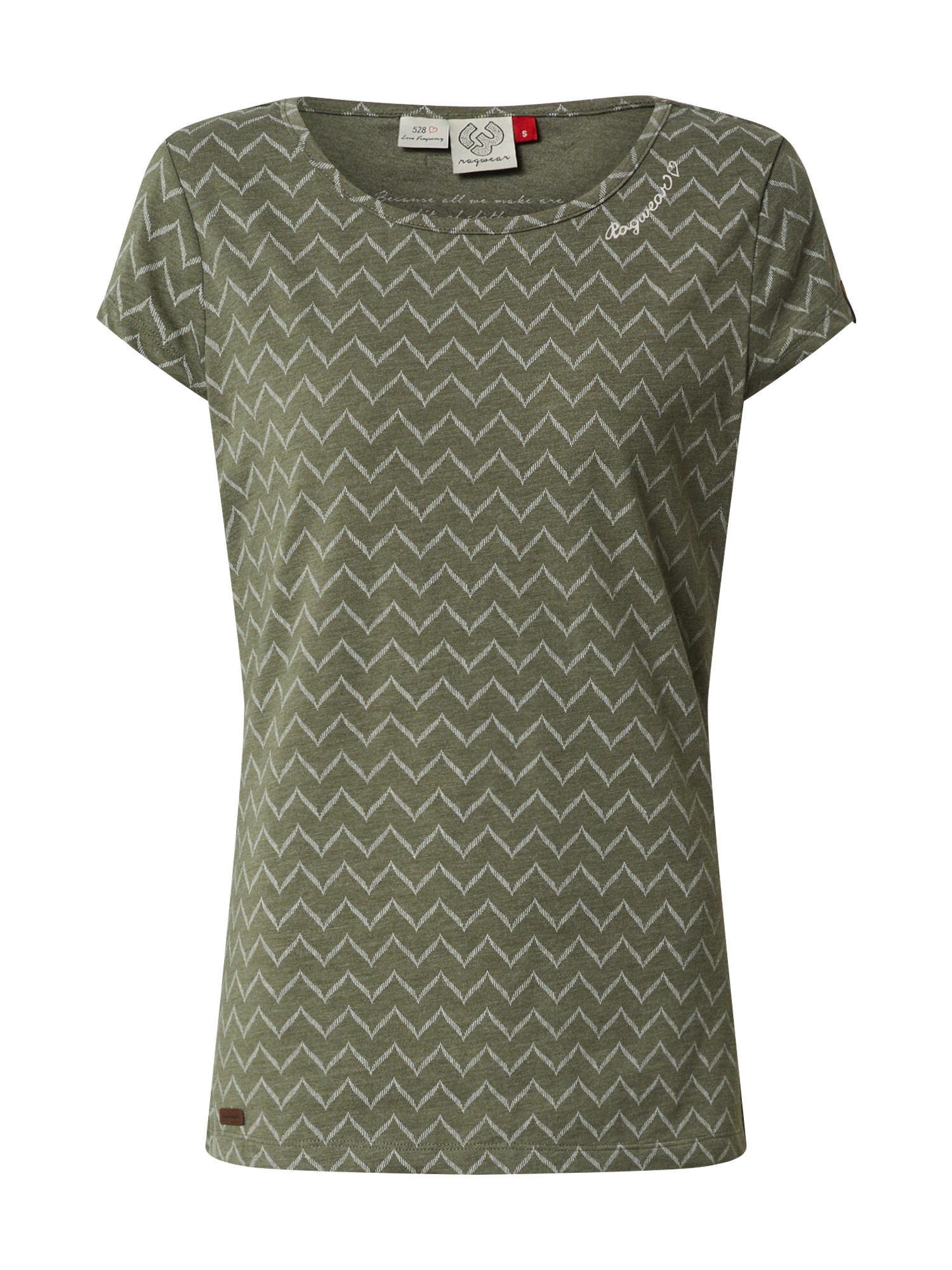 Ragwear Koszulka MINT ZIG ZAG w kolorze Zielonym 