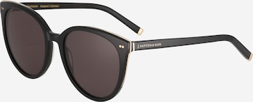 Kapten & Son Sunglasses 'Manhattan All Black' in Black: front