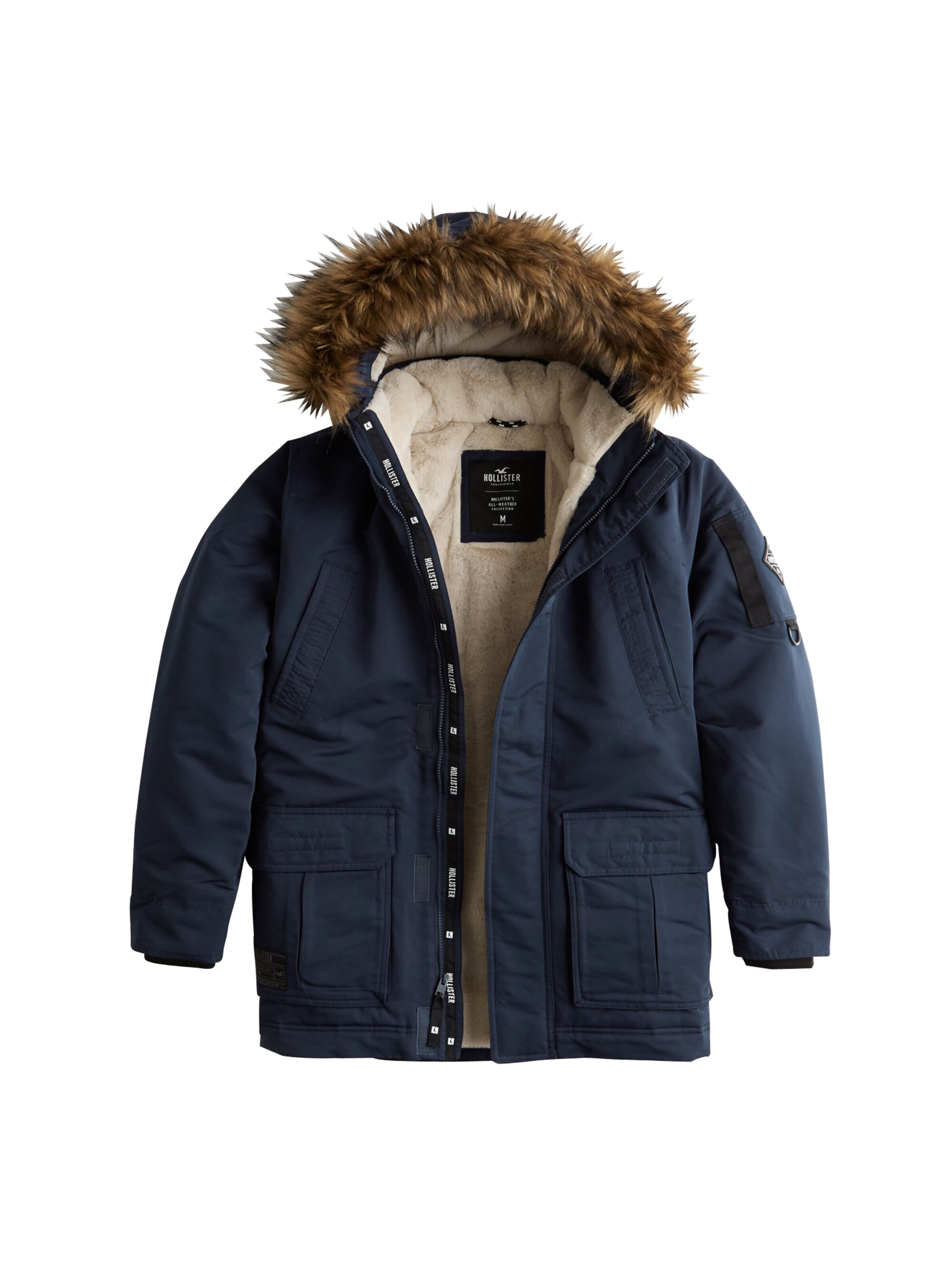 HOLLISTER - Winterparka 'XM19-AW PARKA NAVY 1CC' in de kleur Navy