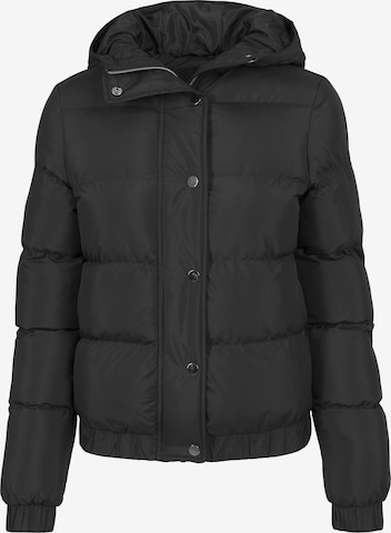Urban Classics Zimní bunda – černá: přední strana