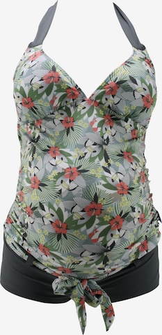 petit amour Regular Tankini in Grijs: voorkant