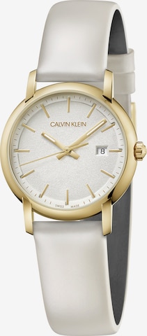 Calvin Klein Analoog horloge in Wit: voorkant