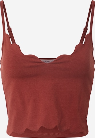 ABOUT YOU Top 'Auguste' in Red: front