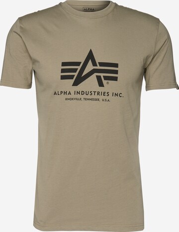 ALPHA INDUSTRIES T-Shirt in Grün: predná strana