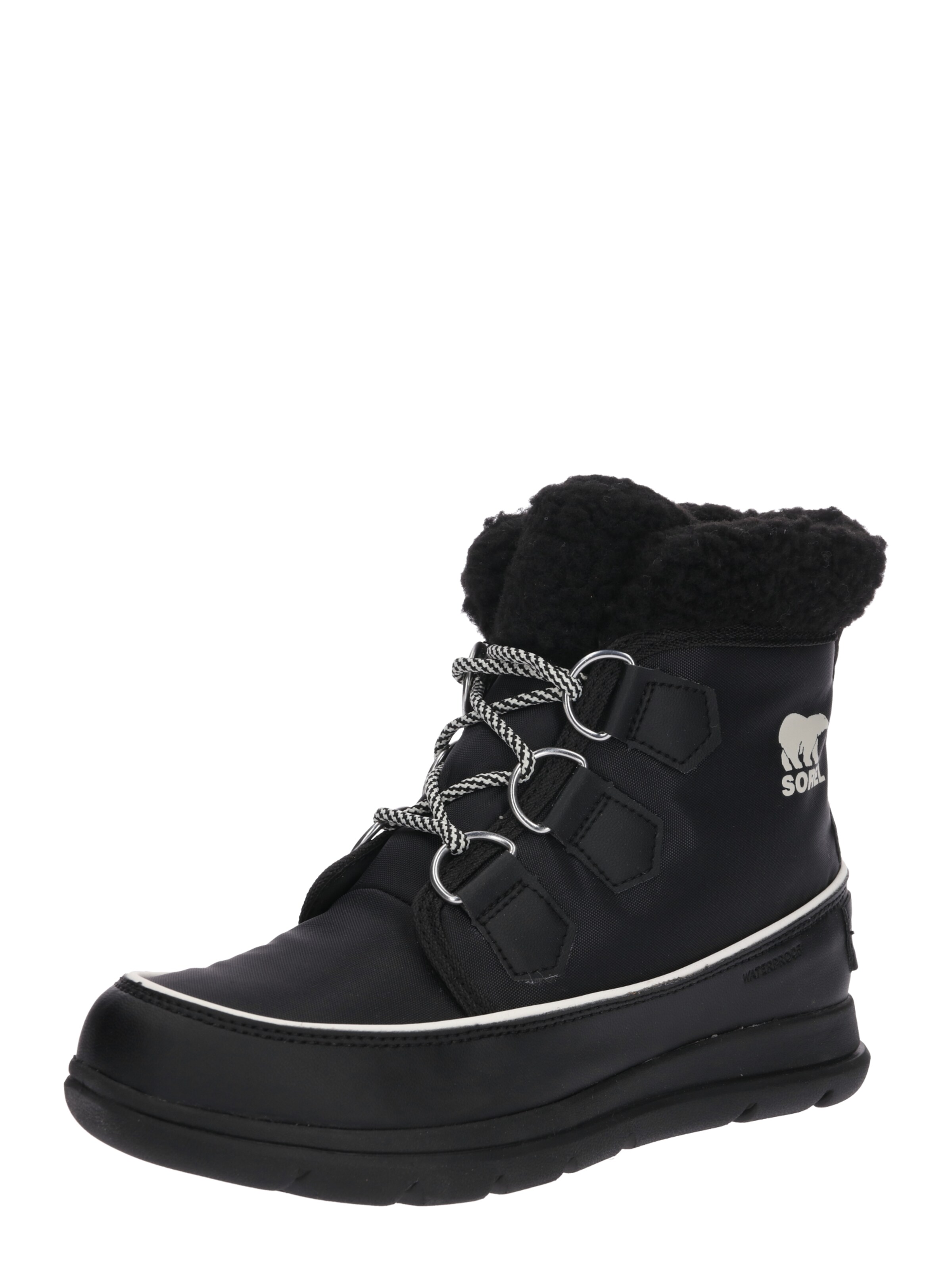 SOREL - Snowboots 'Explorer Carnival' in de kleur Zwart
