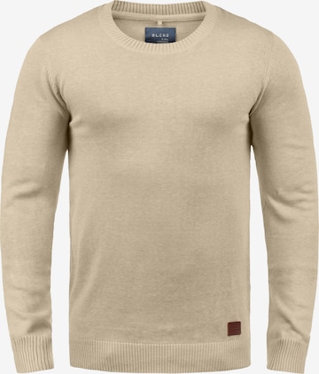 BLEND Sweater 'Lars' in Beige: front