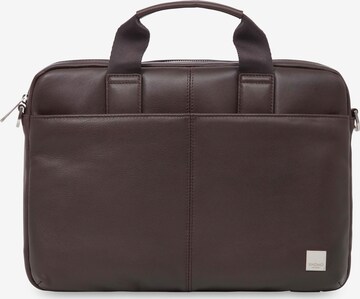KNOMO Laptop Bag 'Brompton' in Brown: front