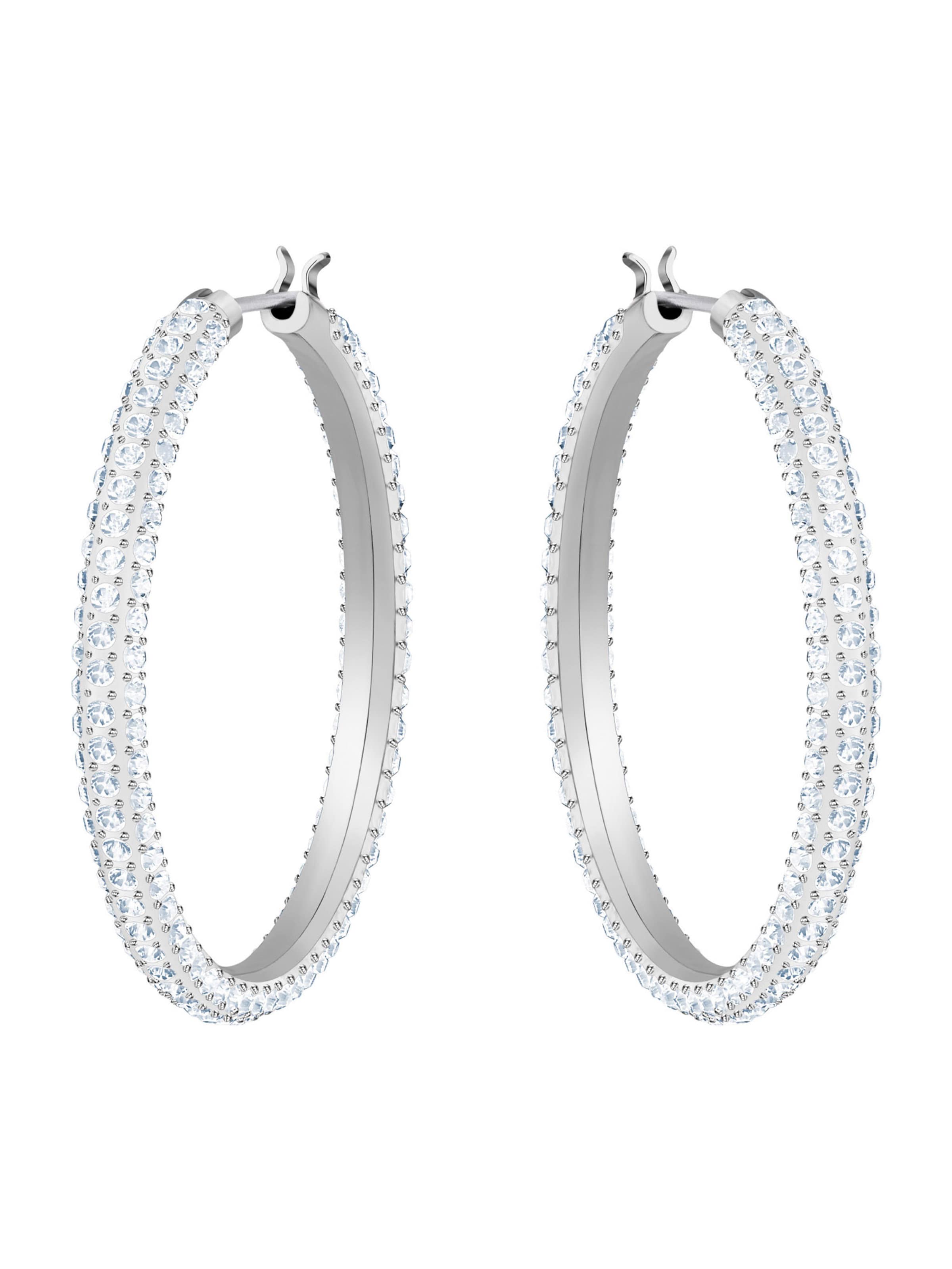 Swarovski Kõrvarõngas 'Dextera', värv Hõbe: eest vaates