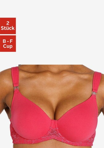 PETITE FLEUR T-shirt Nursing bra in Red