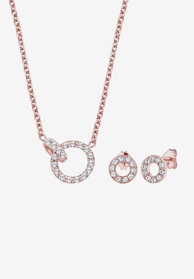 ELLI Jewelry set 'Kreis, Kristall' in Rose gold, Item view