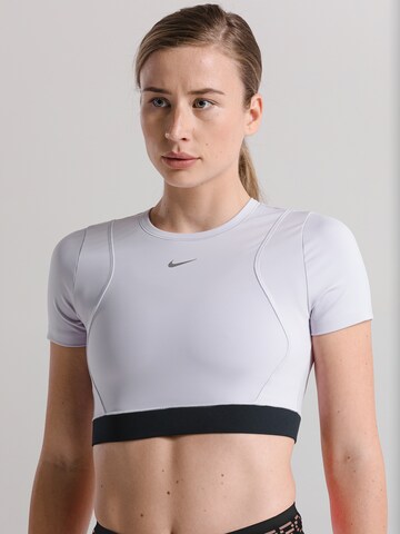 NIKE Performance shirt 'Aero' in Purple: front