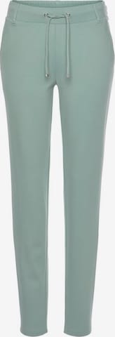 LASCANA - Tapered Pantalón en verde: frente