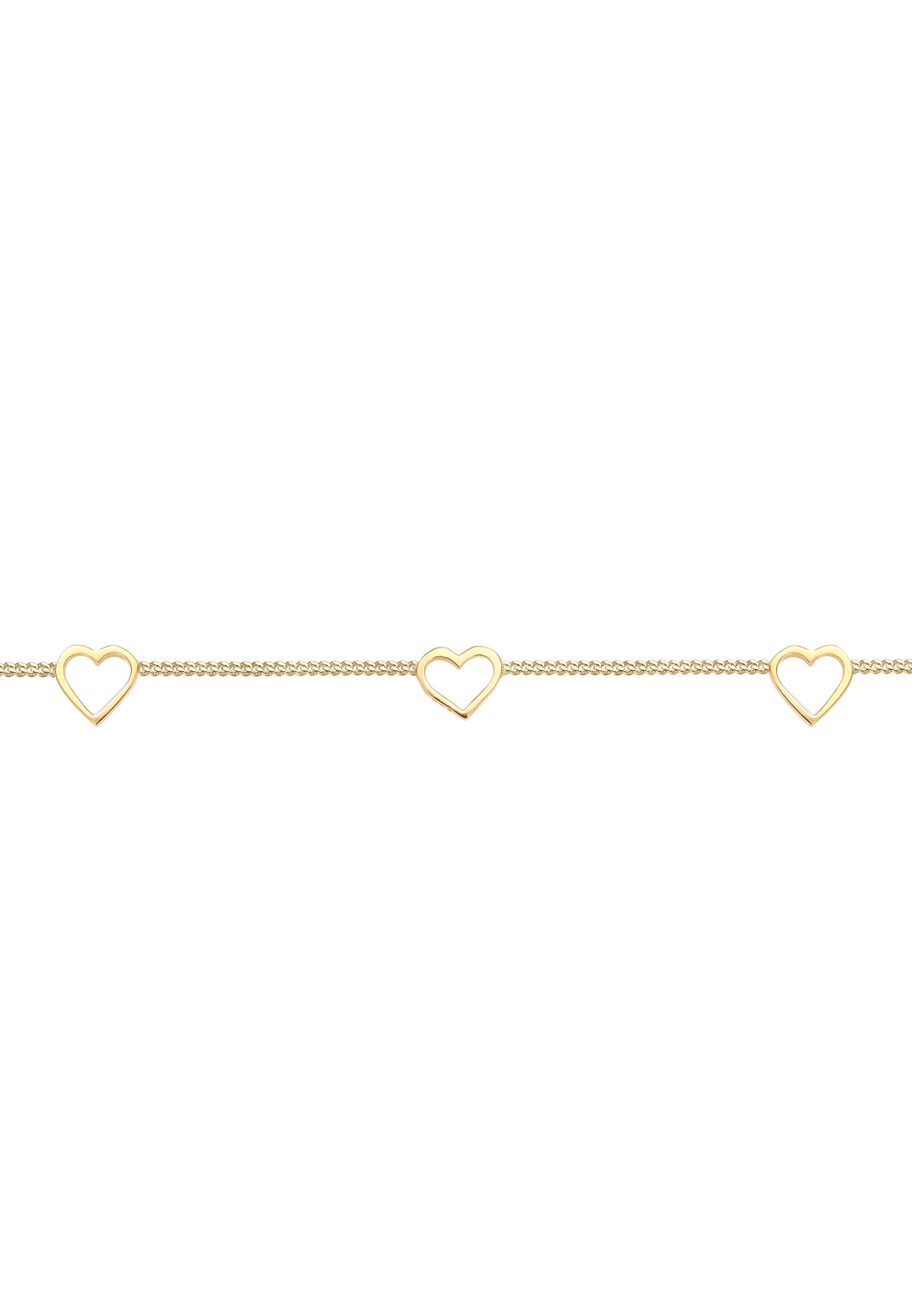 ELLI Halskette Choker, Herz in Gold