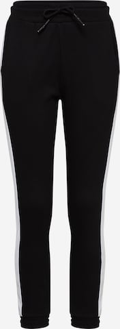 Urban Classics Tapered Broek in Zwart: voorkant