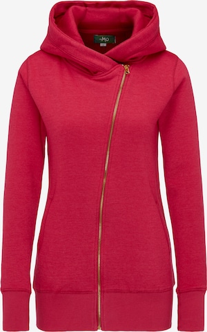 MYMO Zip-Up Hoodie in Red: front