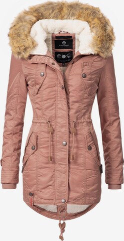 NAVAHOO Winterparka 'La Viva' in Roze: voorkant