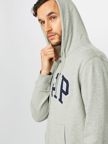 GAP Regular fit Sweat jacket 'XLS FT ARCH FZ' in Grey