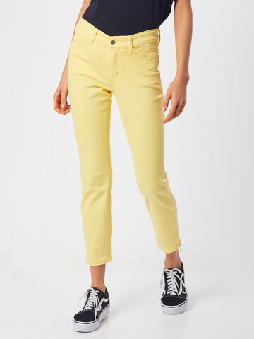 Coupe slim Jean 'Dream Chic' MAC en jaune : devant