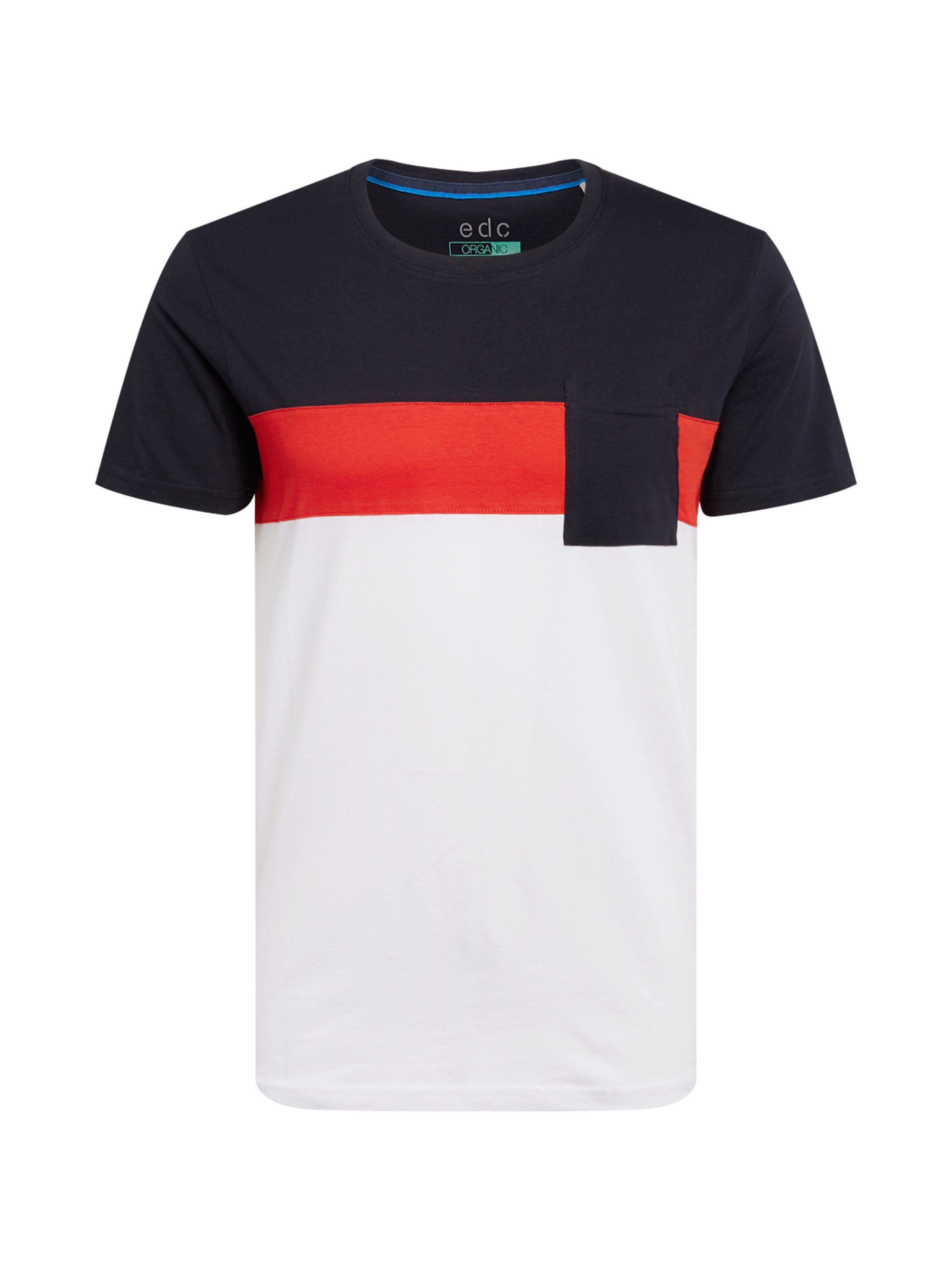 EDC BY ESPRIT - Shirt 'SG-089CC2K001' in de kleur Rood