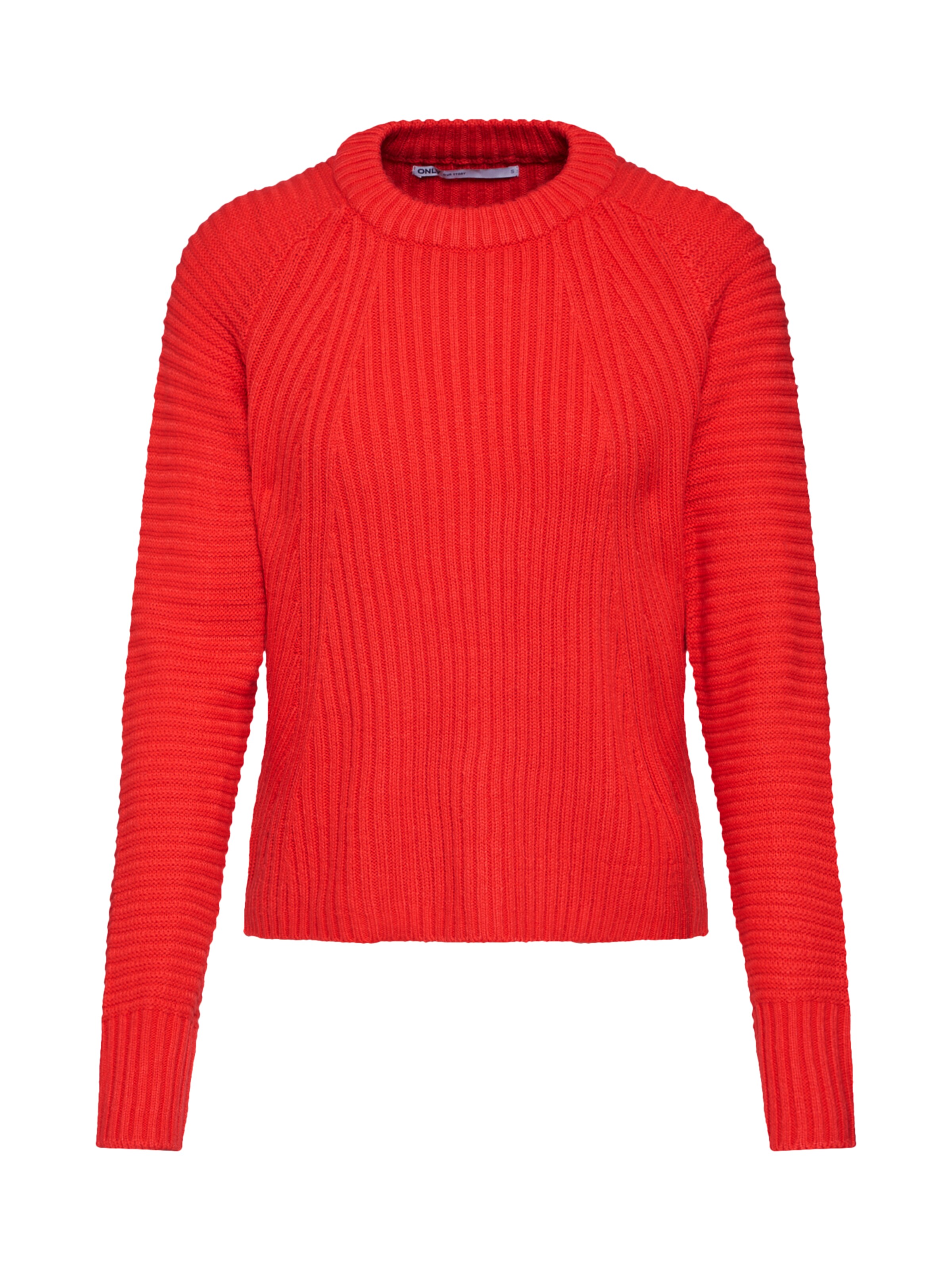 ONLY - Trui 'onlGALENA L/S PULLOVER KNT' in de kleur Rood