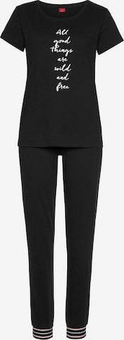 s.Oliver - Pijama en negro: frente