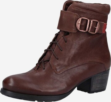 THINK! Lace-Up Ankle Boots in Brown: front