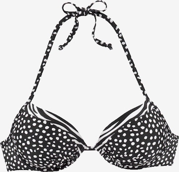 Push-up Top per bikini di LASCANA in nero: frontale