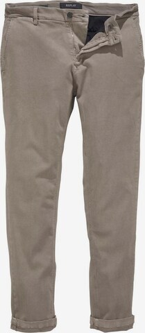 REPLAY Regular Chino Pants in Beige: front