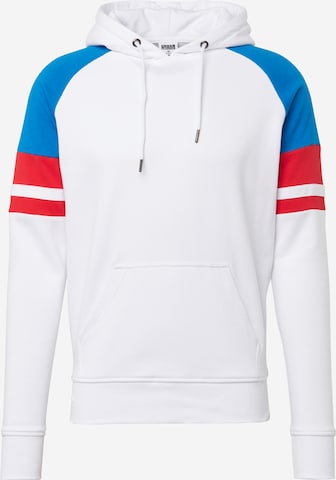 Urban Classics Sweatshirt 'Raglan Racing' in Weiß: predná strana