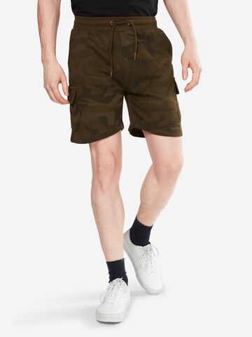 Regular Pantalon cargo 'Terry' Urban Classics en vert : devant