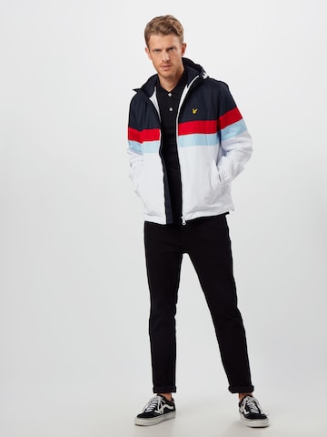 Lyle & Scott Kurtka przejściowa 'Contrast Yoke Jacket' w kolorze niebieski