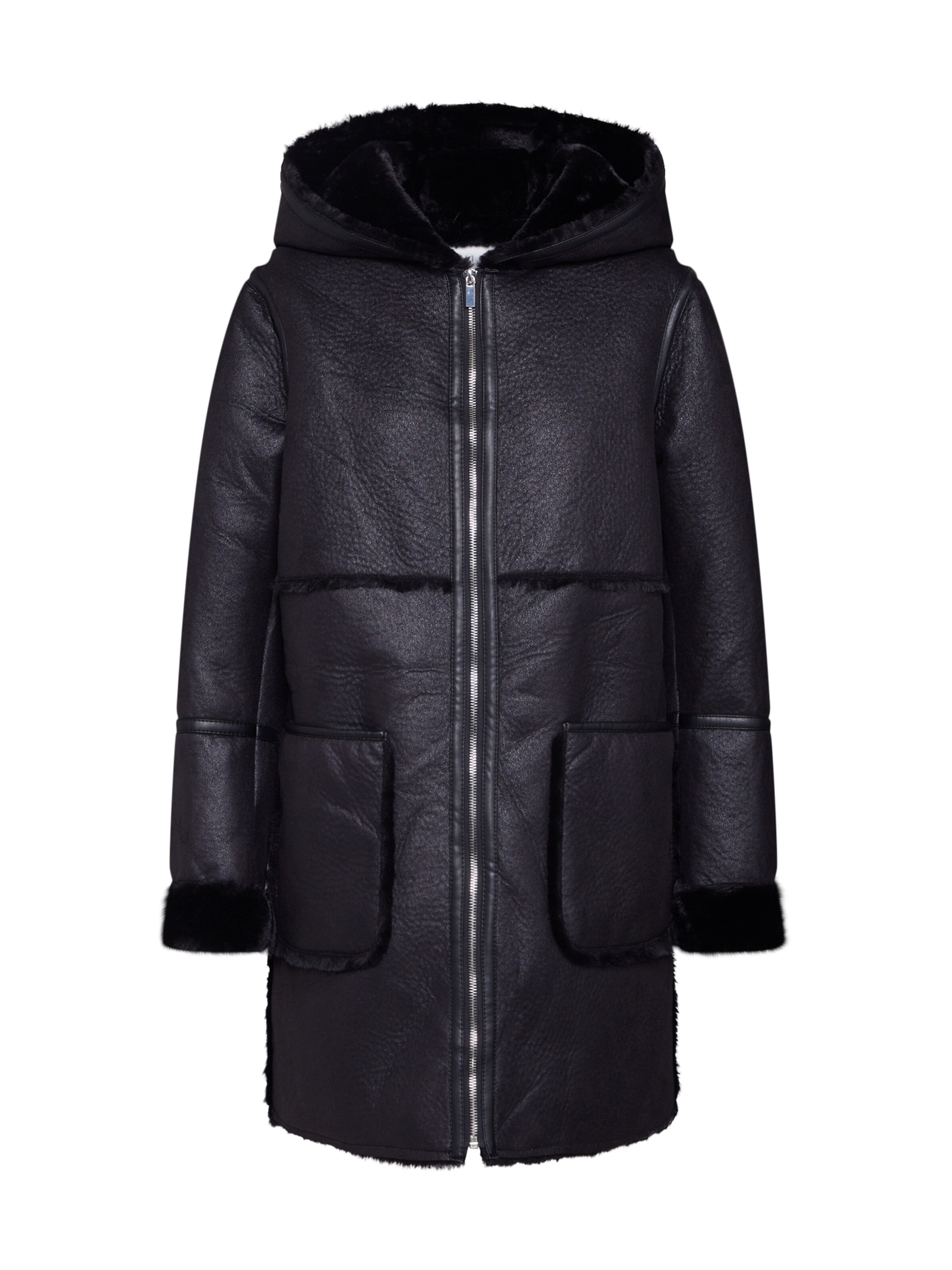 VILA - Winterjas 'Vielheba' in de kleur Zwart