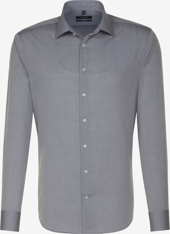 Coupe slim Chemise business SEIDENSTICKER en gris : devant