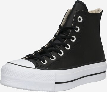 CONVERSE Sneaker high 'CHUCK TAYLOR ALL STAR LIFT HI LEATHER' i sort: forside