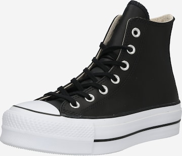 CONVERSE Sneakers hoog 'CHUCK TAYLOR ALL STAR LIFT CLEAN - HI' in Zwart: voorkant