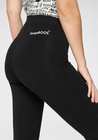 KangaROOS Flared Leggings in Black