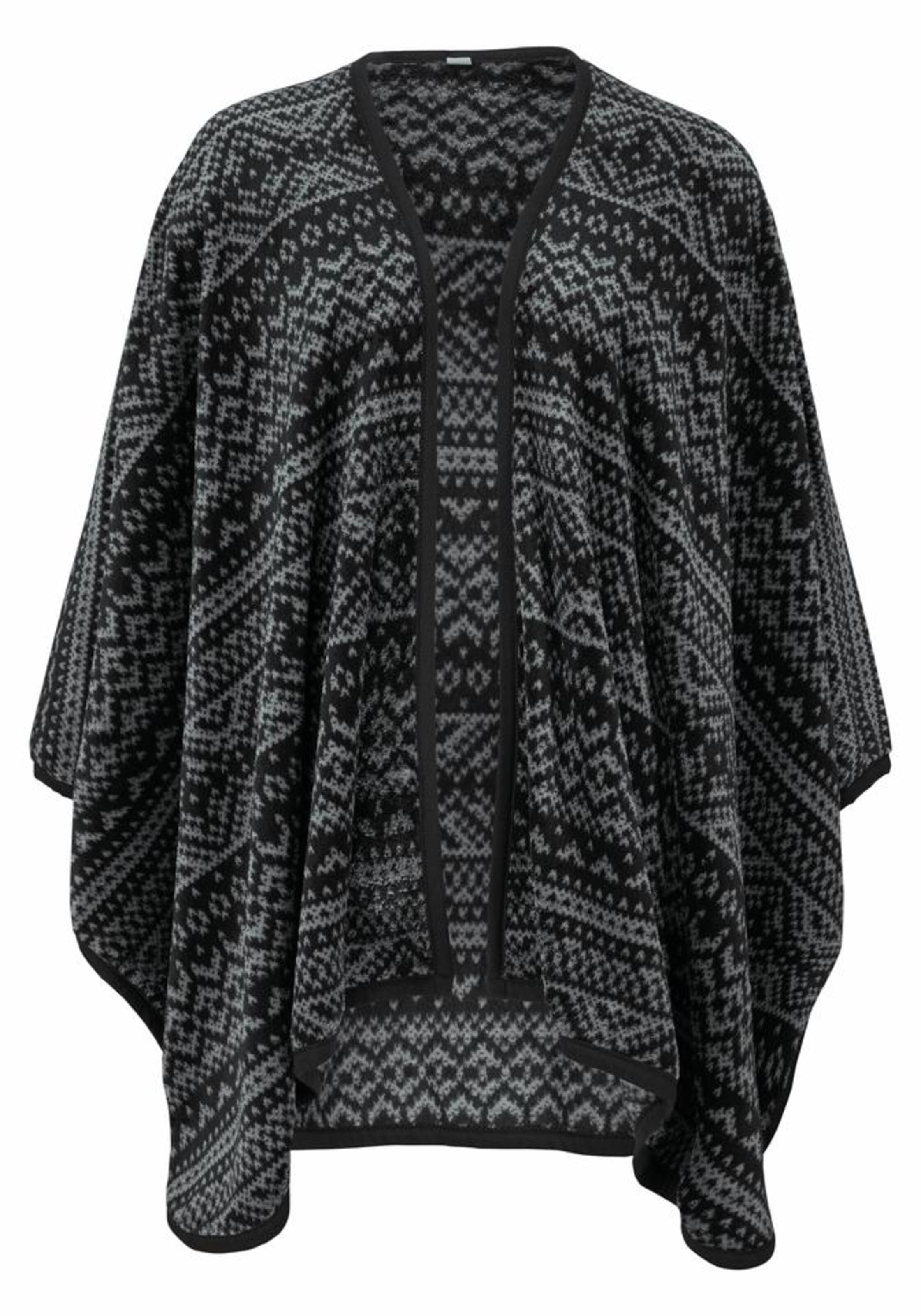 Rebelle - Poncho in graumeliert