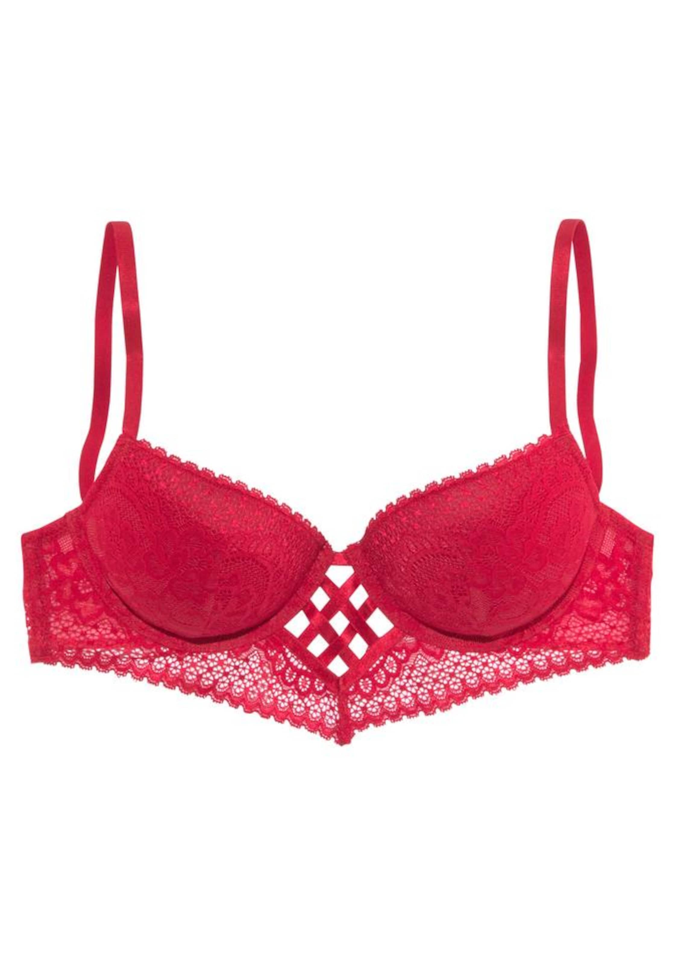 Lascana Push Up Bh In Rot About You