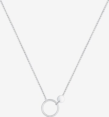 ELLI Necklace 'Geo' in Silver: front