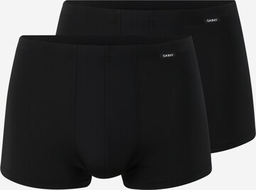 Skiny Boxershorts 'Power Line' in Zwart: voorkant