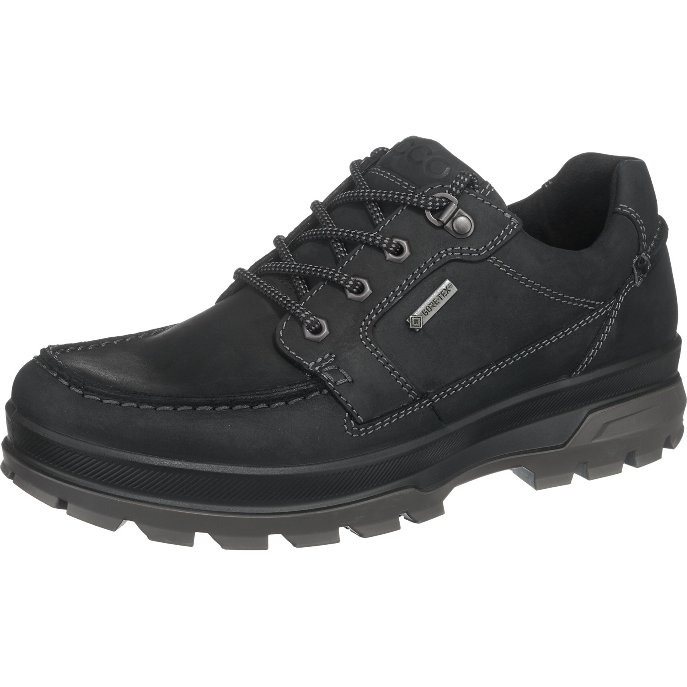 ECCO - Sportieve veterschoen in de kleur Zwart