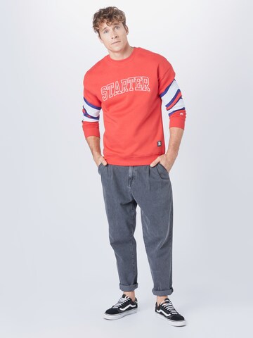 Starter Black Label Regular Fit Sweatshirt in Rot